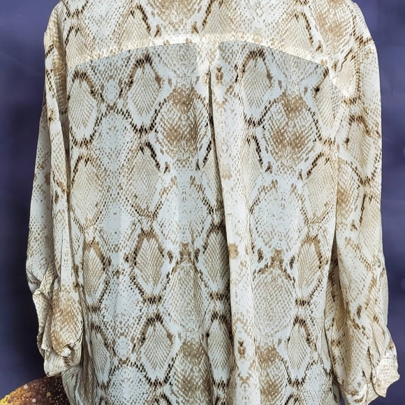 Snakeskin Print Blouse - Picture 2 of 2